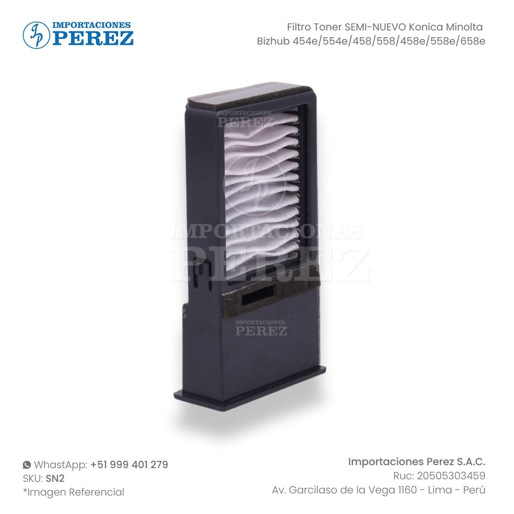 Filtro Toner (TONER FILTER ASSY) - SEMI-NUEVO [Original - Konica Minolta]