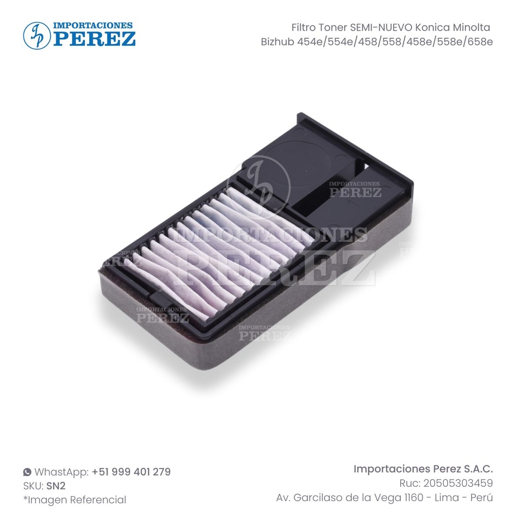 Filtro Toner (TONER FILTER ASSY) - SEMI-NUEVO [Original - Konica Minolta]