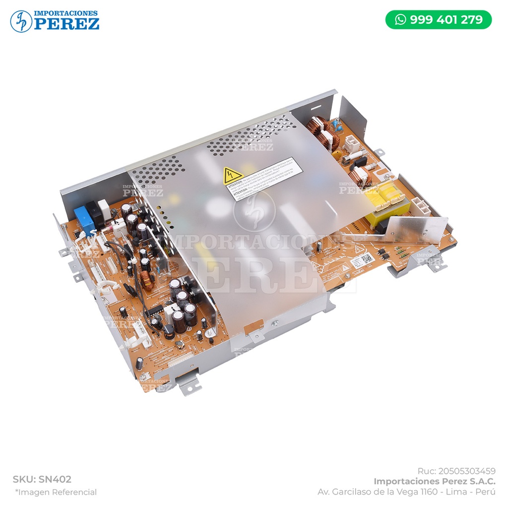 Fuente Poder Tipo A - DCPU 110v Completo (POWER SUPPLY ASSY /100V) (Octavo dígito es 0) - SEMI-NUEVO [Original - Konica Minolta]