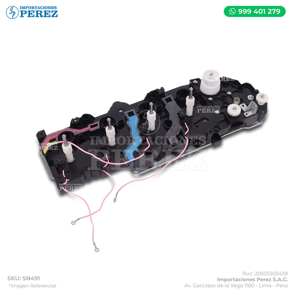 Bloque Piñones Completo con 03 Motores (Caja Negra) (MAIN DRIVE ASSY) - SEMI-NUEVO [Original - Konica Minolta]