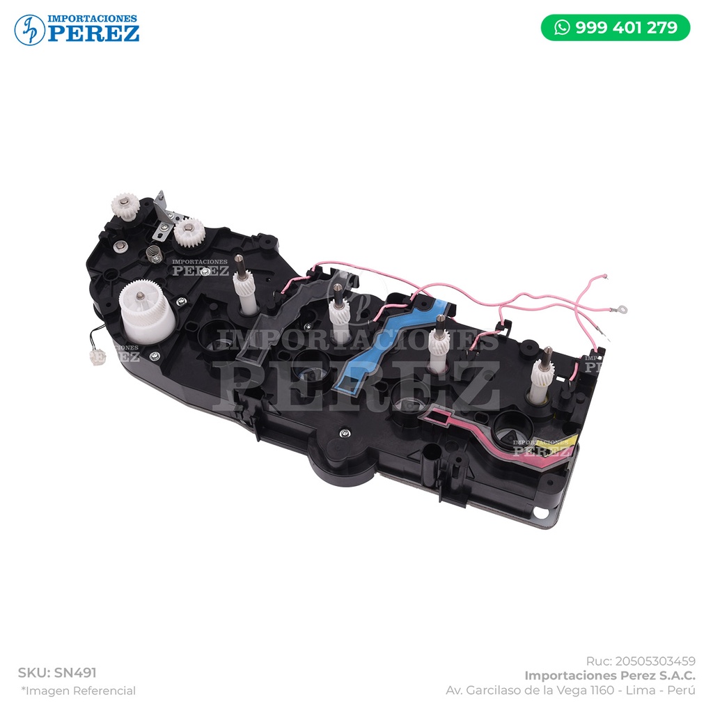 Bloque Piñones Completo con 03 Motores (Caja Negra) (MAIN DRIVE ASSY) - SEMI-NUEVO [Original - Konica Minolta]