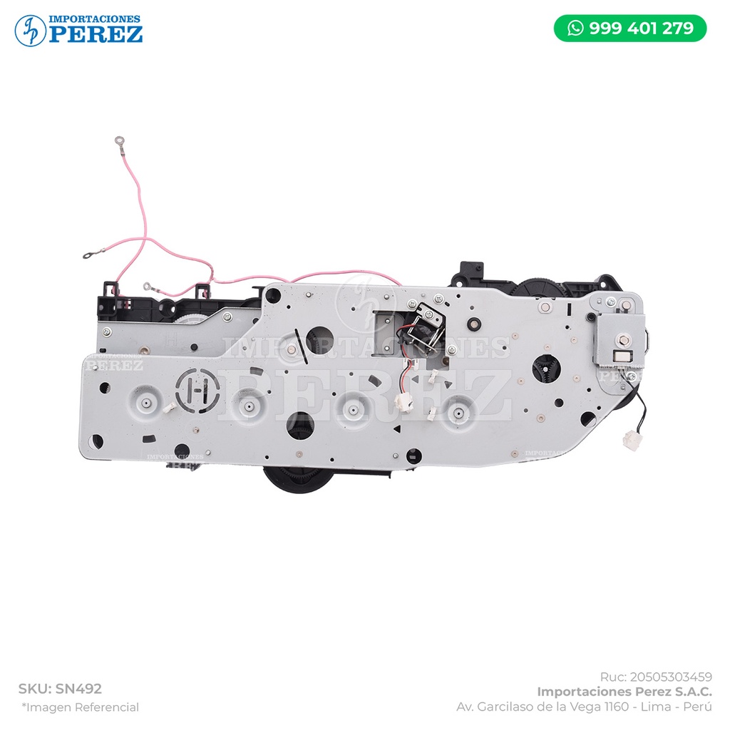 Bloque Piñones SIN MOTOR (Caja Negra) (MAIN DRIVE ASSY) - SEMI-NUEVO [Original - Konica Minolta]