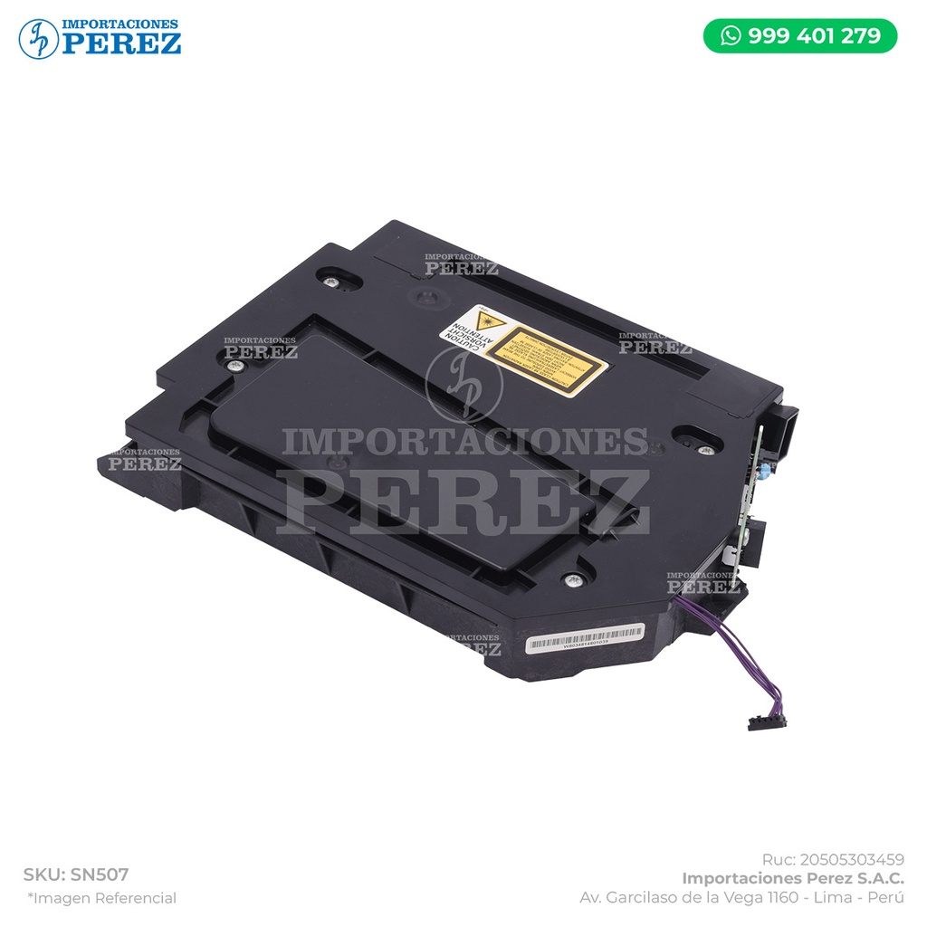 Unidad Laser (OPTICAL WRITING UNIT:D197/D198/D199 - LASER UNIT) - SEMI-NUEVO [Original - Ricoh]
