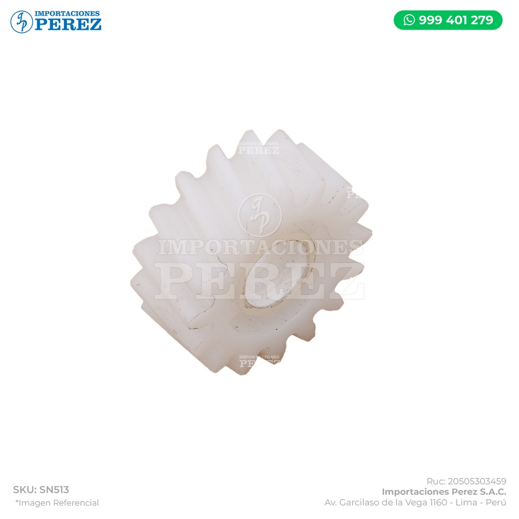 Gear 16T (Acople c/Inversor - Encima del Fusor)  - SEMI-NUEVO [Original - Konica Minolta]