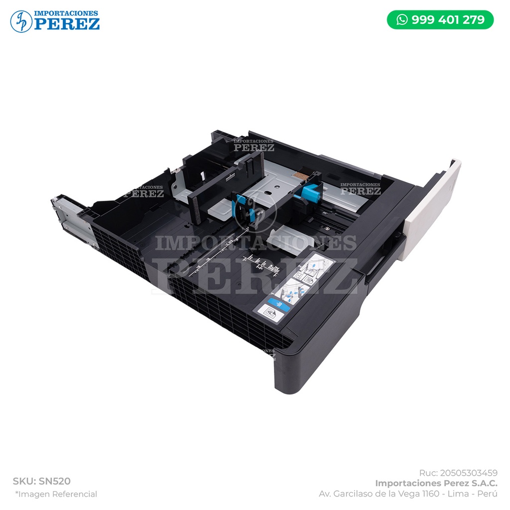 Bandeja Papel N° 01 (1st CASSETTE ASSY) - SEMI-NUEVO [Original - Konica Minolta]