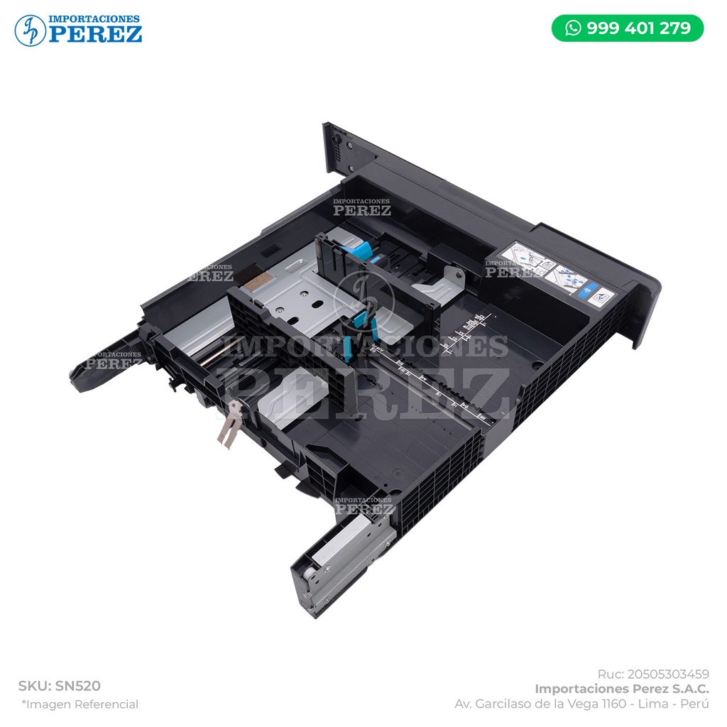 Bandeja Papel N° 01 (1st CASSETTE ASSY) - SEMI-NUEVO [Original - Konica Minolta]