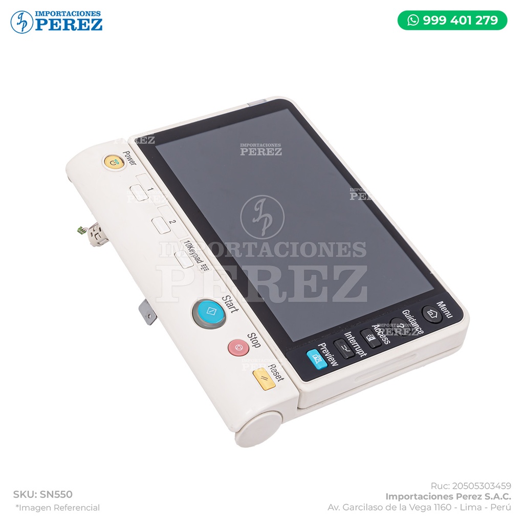 Panel Completo Retráctil (PANEL ASSEMBLY) ***VER BASE Y PARTE DE ATRÁS*** - SEMI-NUEVO [Original - Konica Minolta]