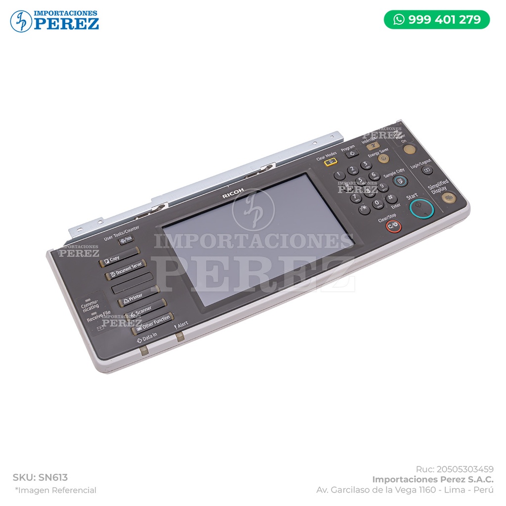 Panel Completo 110v (OPERATION SUB-UNIT: OVL-C1: NA: ASSY) - SEMI-NUEVO [Original - Ricoh]