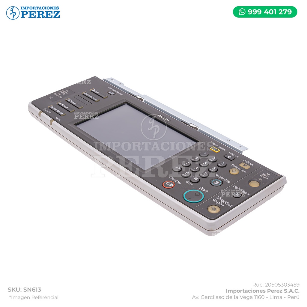 Panel Completo 110v (OPERATION SUB-UNIT: OVL-C1: NA: ASSY) - SEMI-NUEVO [Original - Ricoh]