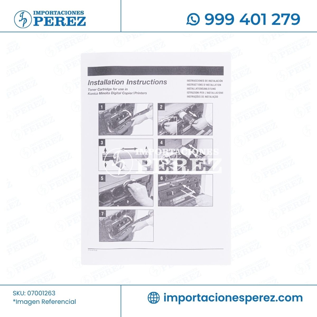 Toner Cartucho Black Konica Minolta [Access Katun] (544g) (Tn321K/322K) 