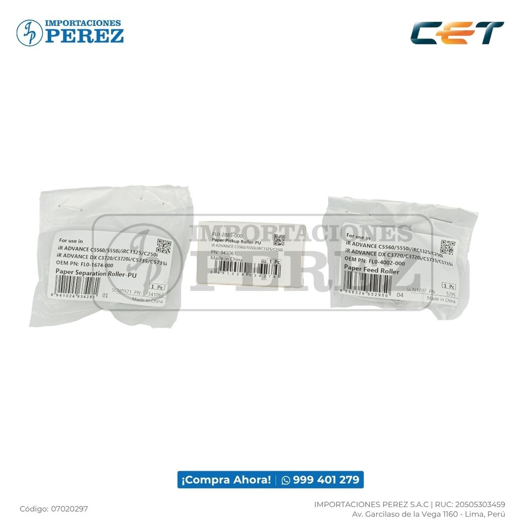 Rueda Bandeja KItx03 (Pickup + Feed + Separation Roller) [CET]