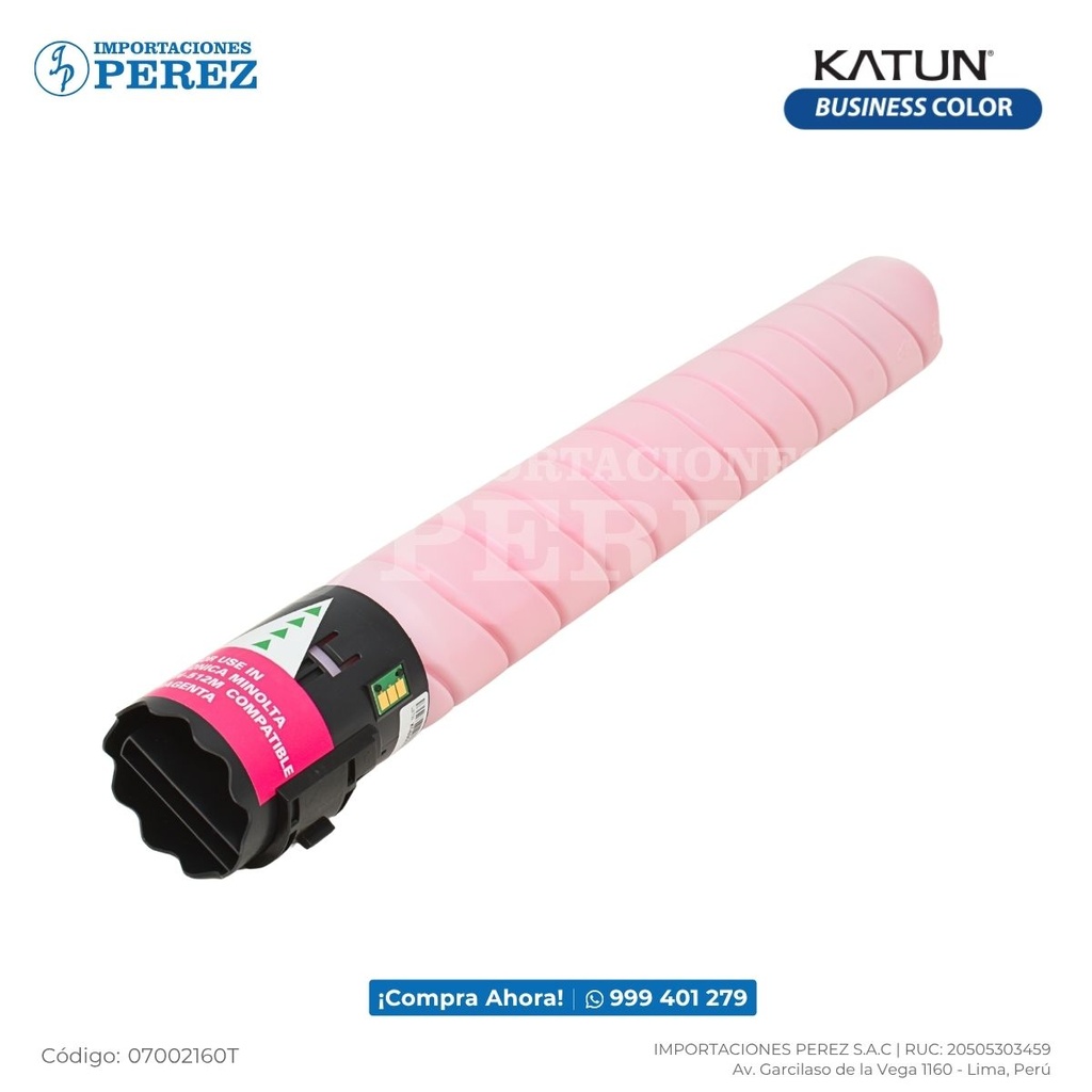 Toner Cartucho Magenta TN512M/TN324M 514g Konica Minolta [Katun Business Color]