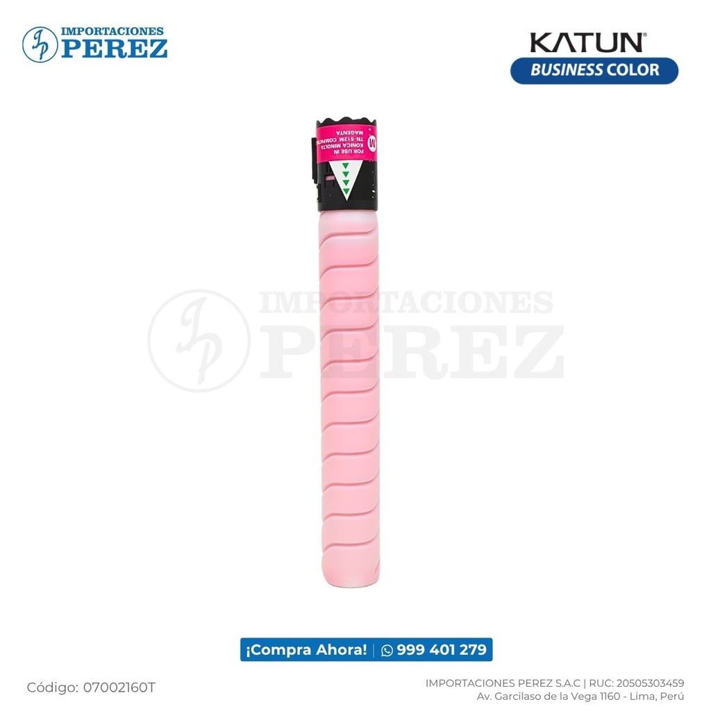 Toner Cartucho Magenta TN512M/TN324M 514g Konica Minolta [Katun Business Color]