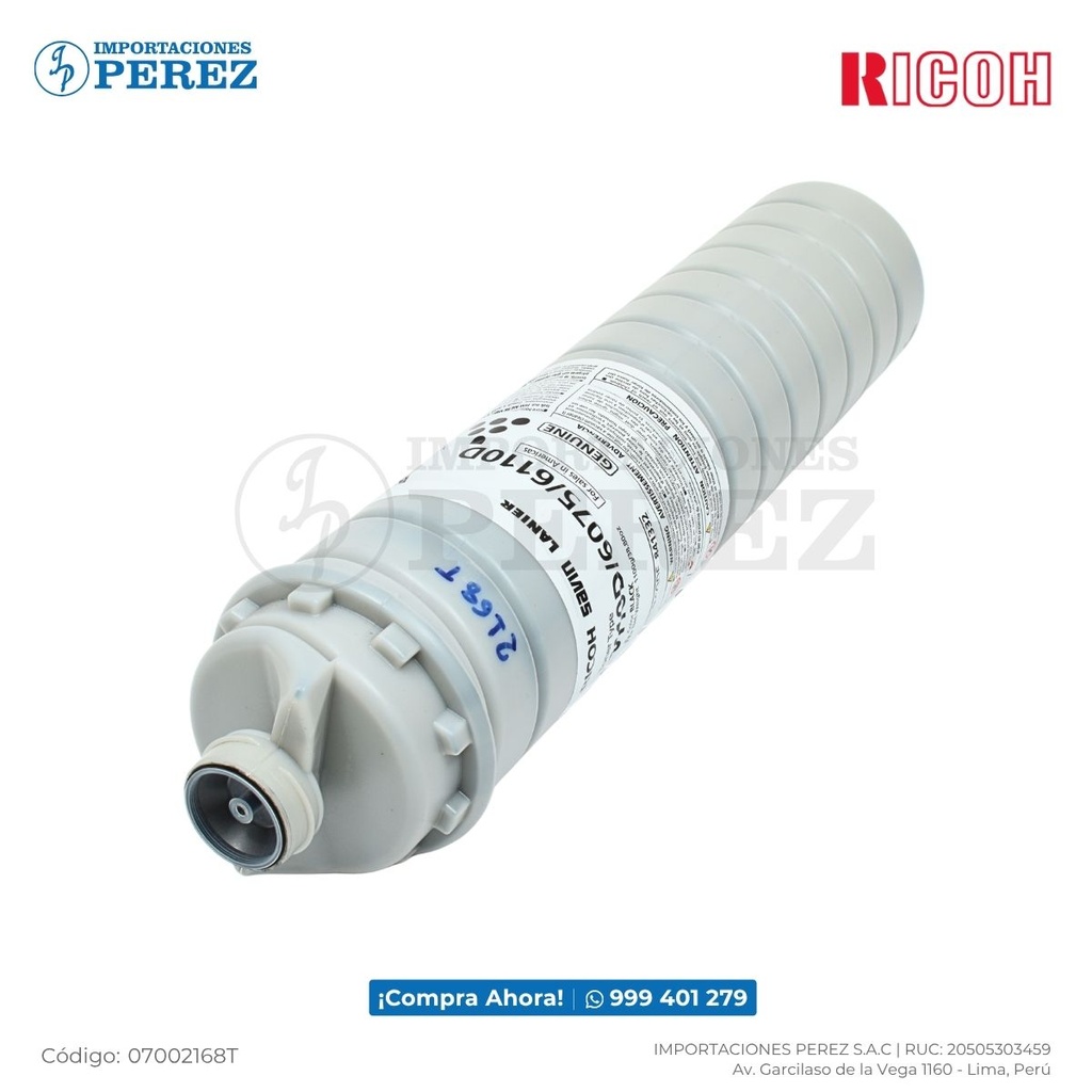 Toner Cartucho Ricoh [Original - Ricoh] Type 6110D 1100g
