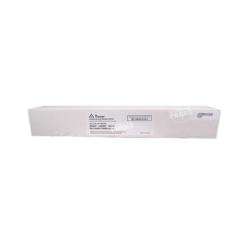 Toner Cartucho [Intercopy] Black (544g) (ImC6000) 