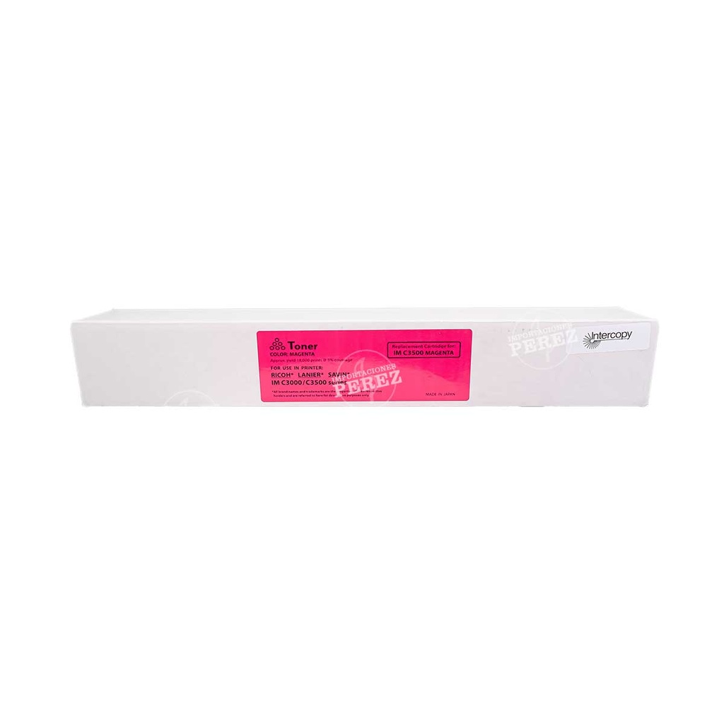 Toner Cartucho [Intercopy] Magenta (395g) (ImC3500) 