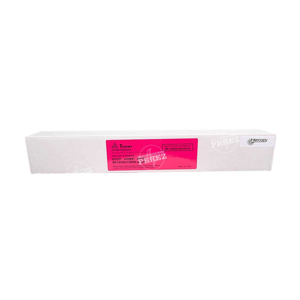Toner Cartucho [Intercopy] Magenta (455g) (ImC6000) 