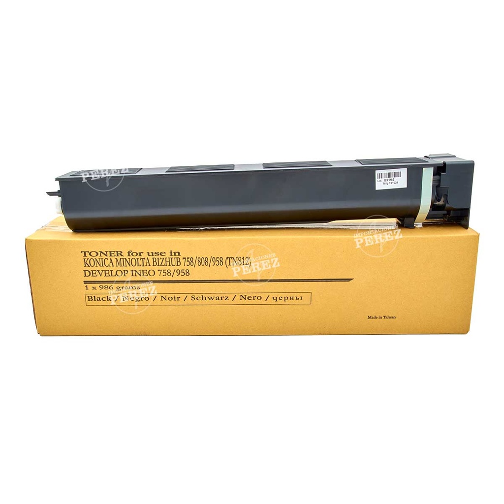 Toner Cartucho TN812 986g [Premium]