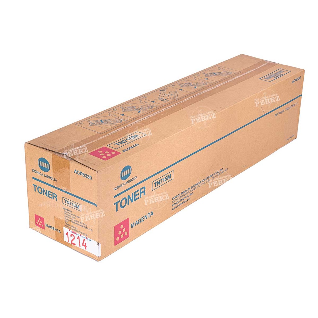 Toner Cartucho Magenta 110v TN715M 780g [Original - Konica Minolta]