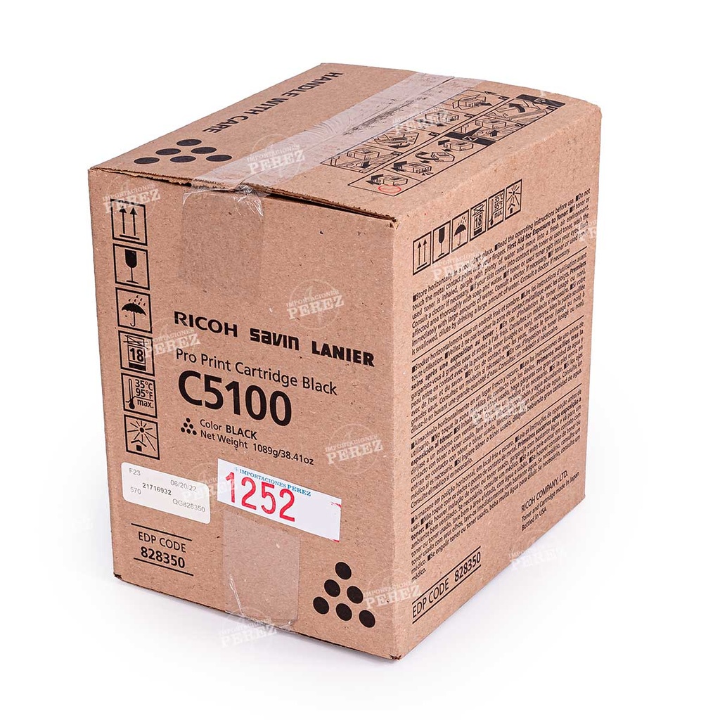 Toner Cartucho Black 110/220v Type C5100 1089g [Original - Ricoh]