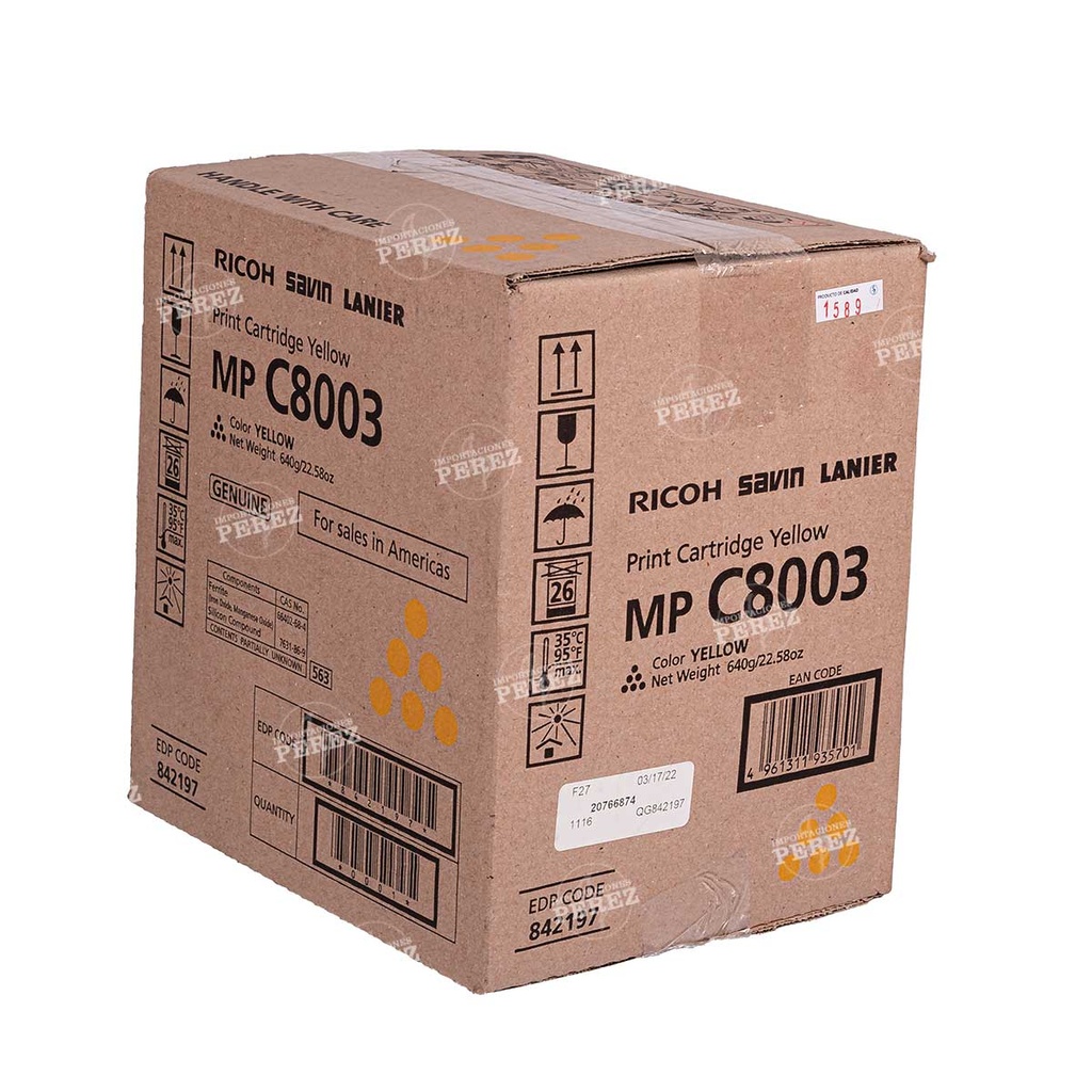 Toner Cartucho [Ricoh ] Yellow (440g) 