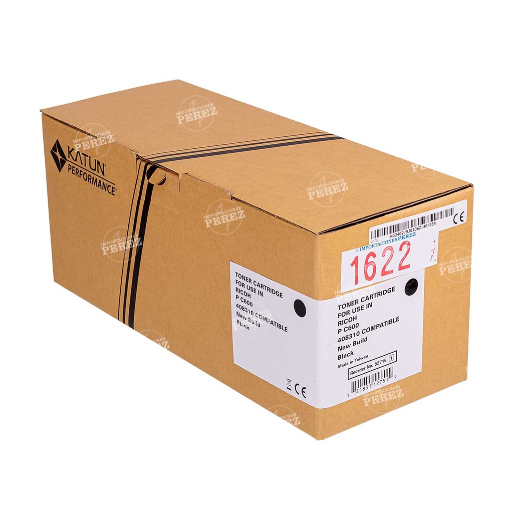 Toner Cartucho Black Type P C600 379g [Katun Performance]