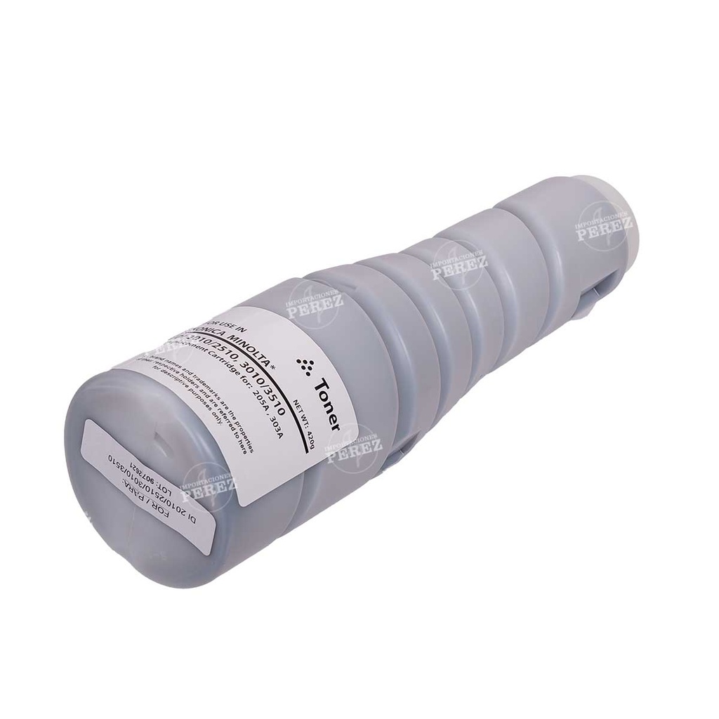 Toner Cartucho [Intercopy] (420g) Tn205A/303A/ Tolva ( Compatible ) Konica Minolta 