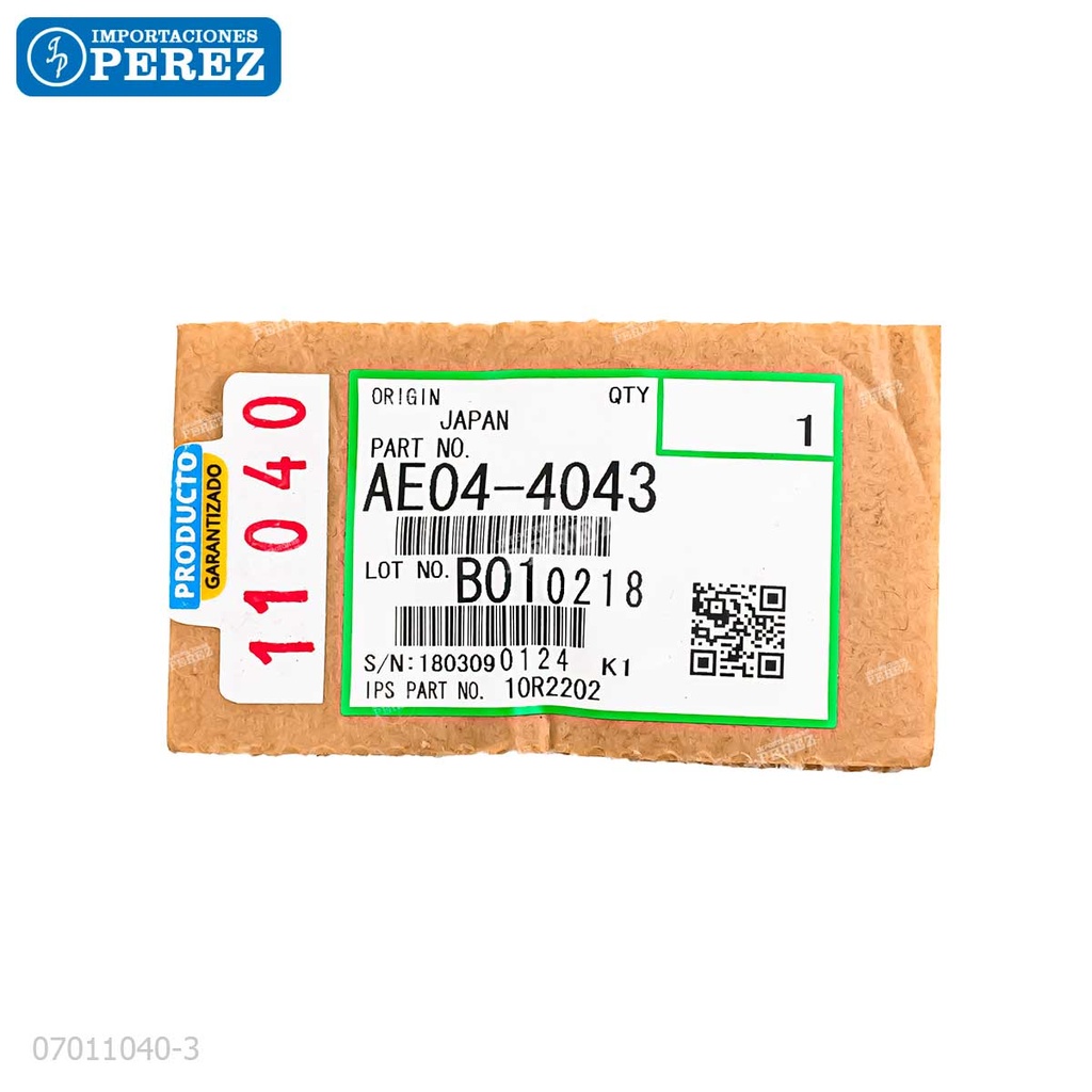 Uña [Ricoh - Original] Plomo (Rodillo Calor) 