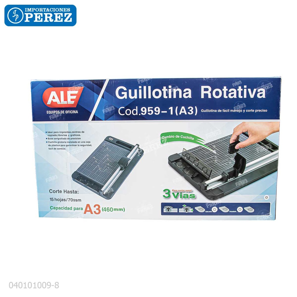 Guillotina Rotativa A3 [Ale] (Capacidad 15 hojas 70g)