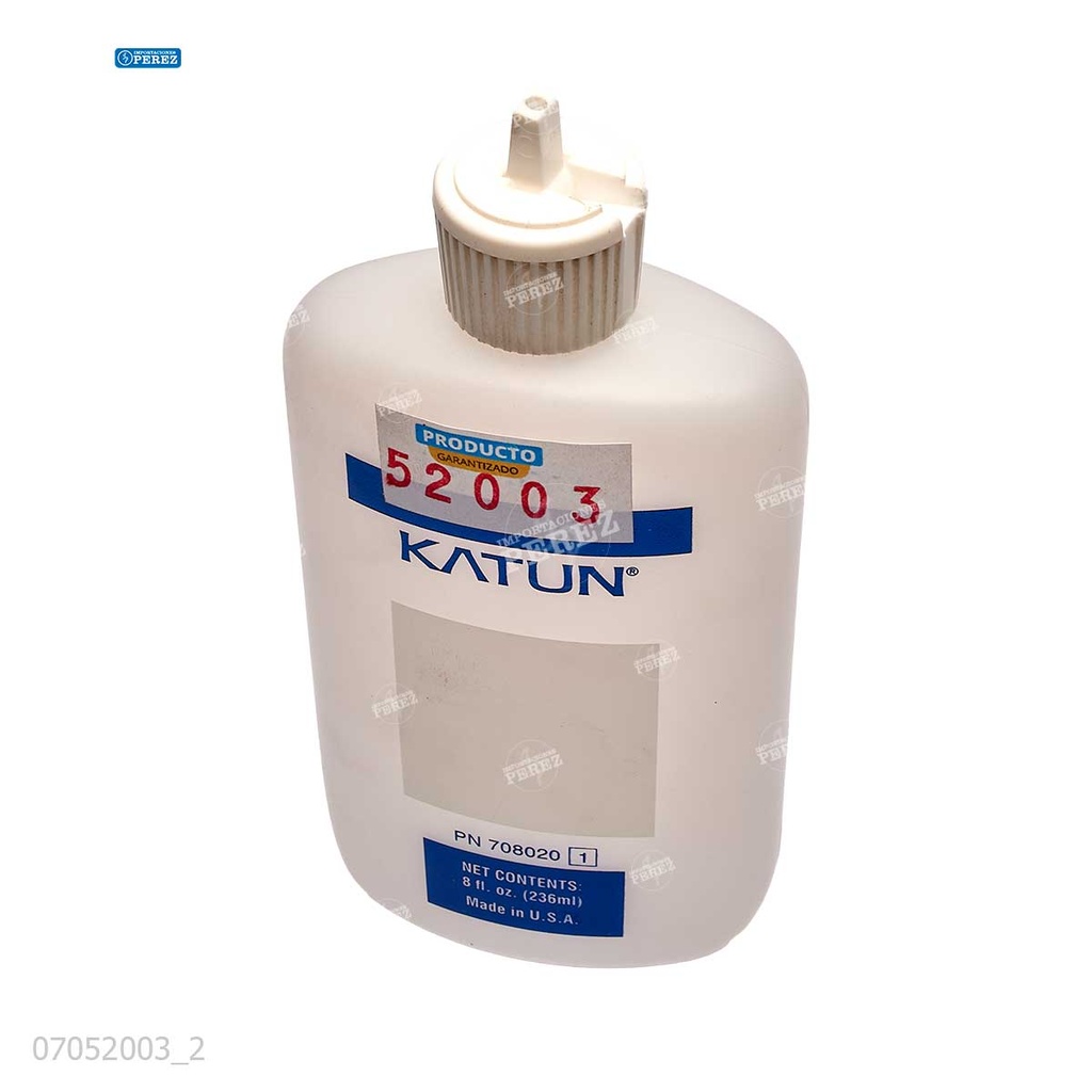 Botella [Katun Perfomance] Plastica c/apriete Blanco (236ml) Para uso Técnico Ricoh/Canon/Sharp/Toshiba [.708020/-]