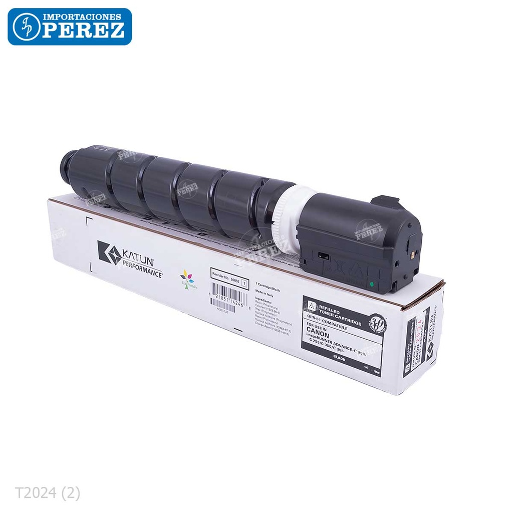Toner Cartucho Black GPR51 365g [Katun Performance]