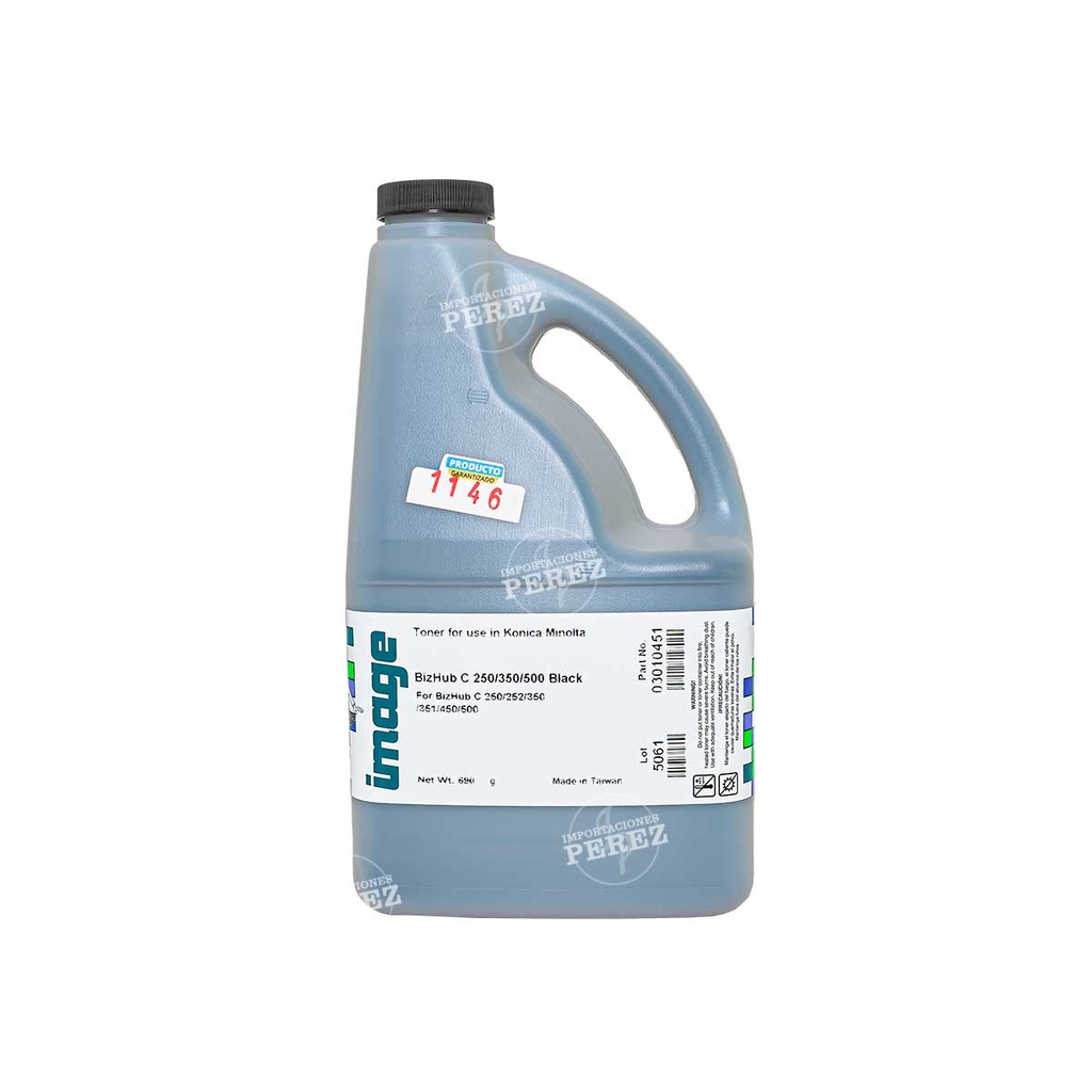 Toner Recarga [Image] Black (690g) Color Konica Minolta