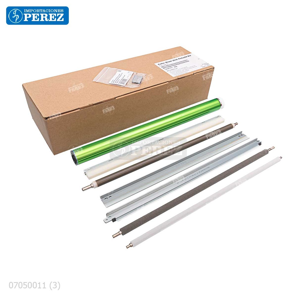 Kit Imagen Color CMY Kit x09 Contiene: 01 Cilindro + 01 Cuchilla Limpieza + 01 Rodillo Carga + 01 Rodillo Limpieza + 01 Cera + 01 Sello Front + 01 Sello Rear + 01 Brush + 01 Cuchilla Lubricante [Cet]