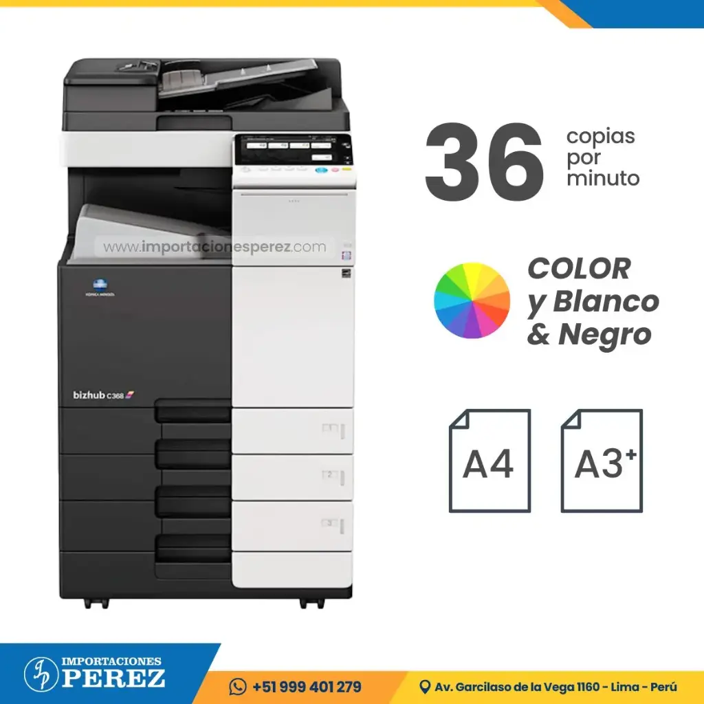 Fotocopiadora Konica Minolta Bizhub C368