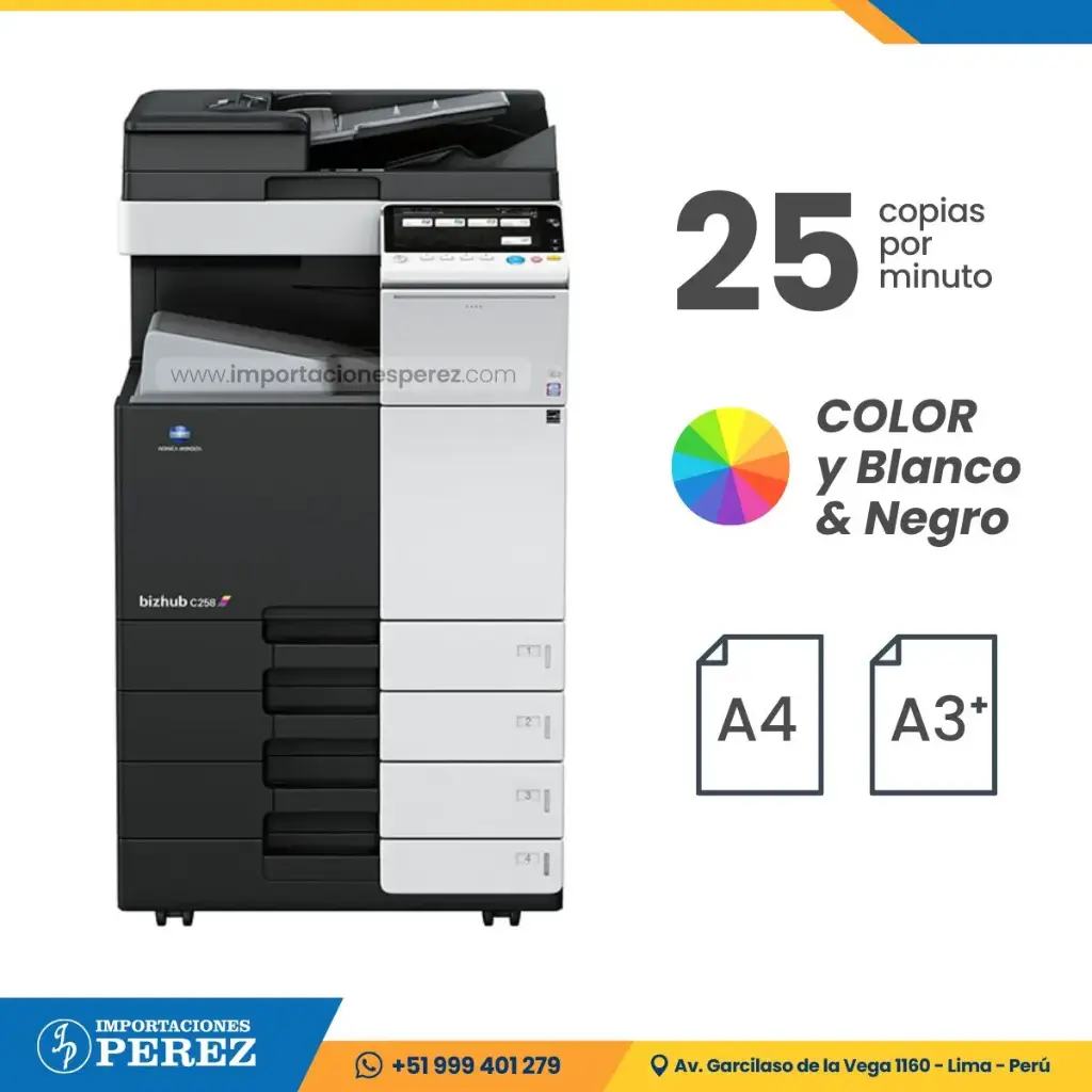 Fotocopiadora Konica Minolta Bizhub C258