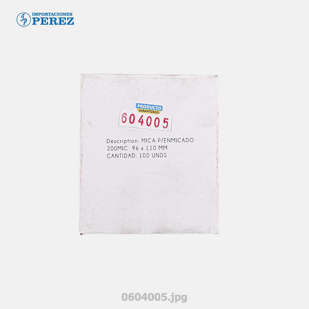 Mica Enmicado Tarjeta Propiedad 96x110 - 200mic (Caja x 100unds)