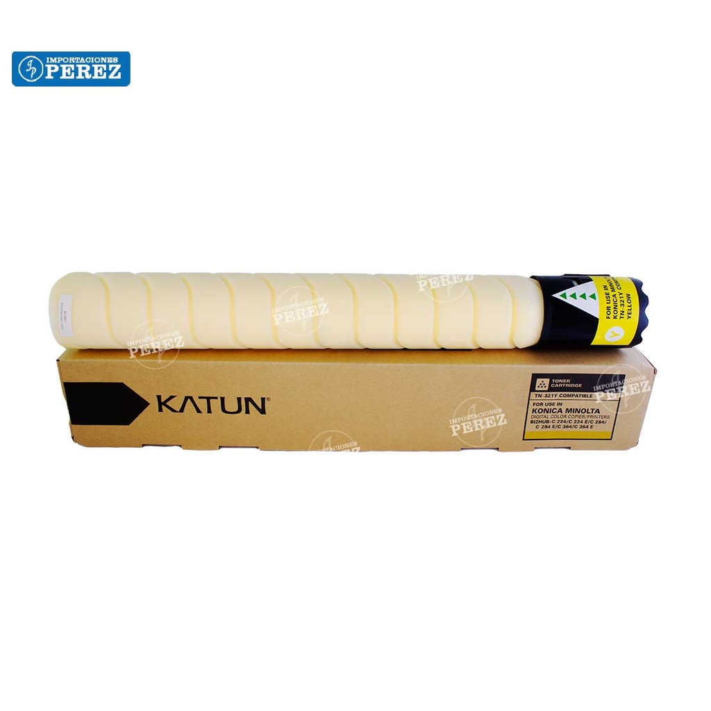 Toner Cartucho Yellow Konica Minolta [Katun Business Color] (527g) (Tn321Y/220Y) 