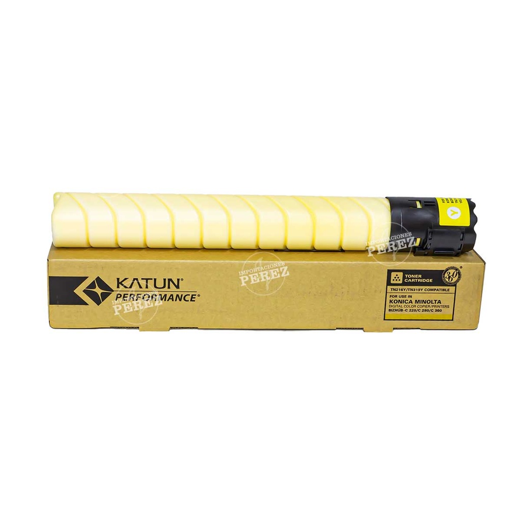 Toner Cartucho Yellow Konica Minolta [Katun Performance] (437g) (Tn216Y/319Y) 