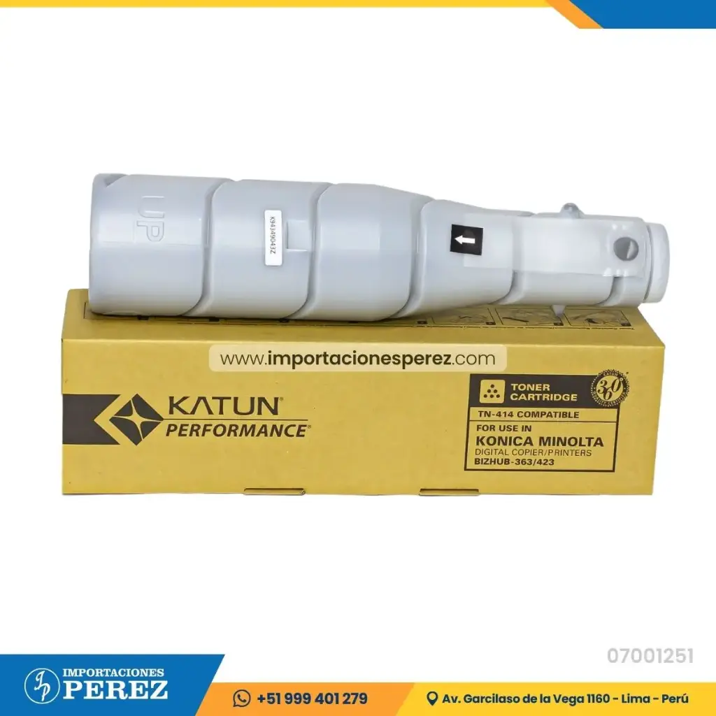 Toner Cartucho Konica Minolta [Katun Performance] Tn414 512g 
