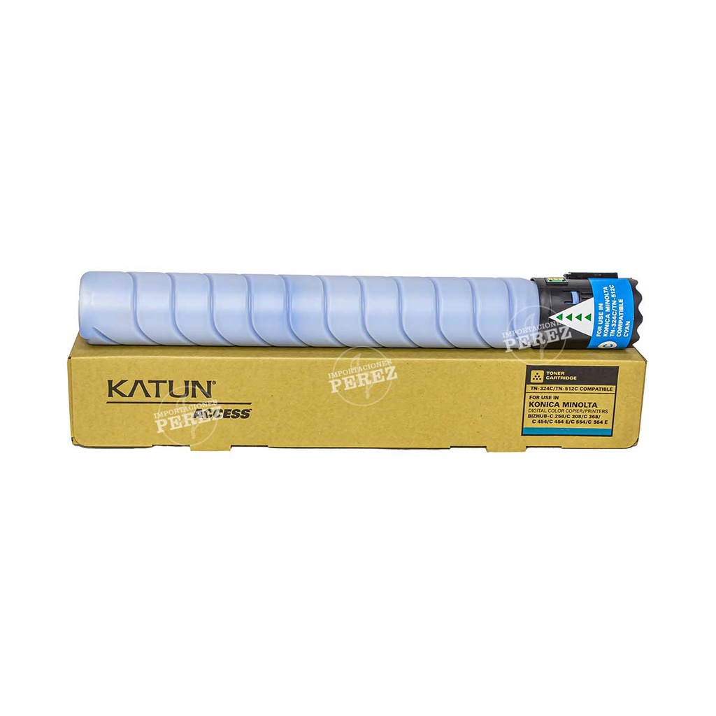 Toner Cartucho Cyan TN512C/TN324C 514g Konica Minolta [Access Katun]