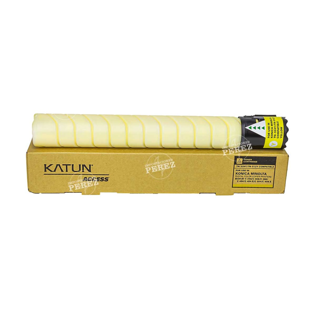 Toner Cartucho Yellow TN512Y/TN324Y 514g Konica Minolta [Access Katun]