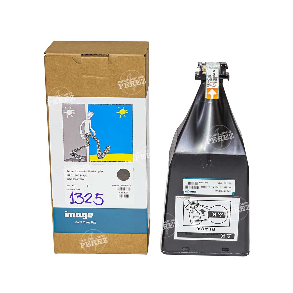 Toner Cartucho Black Ricoh [Image]  (950g) (MPC7500A) 