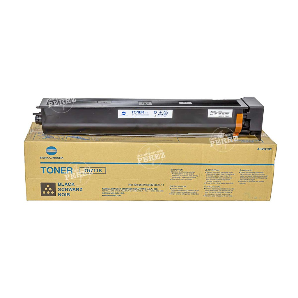 Toner Cartucho Black Konica Minolta [Original]  110v Tn711K/tn712K 900g 