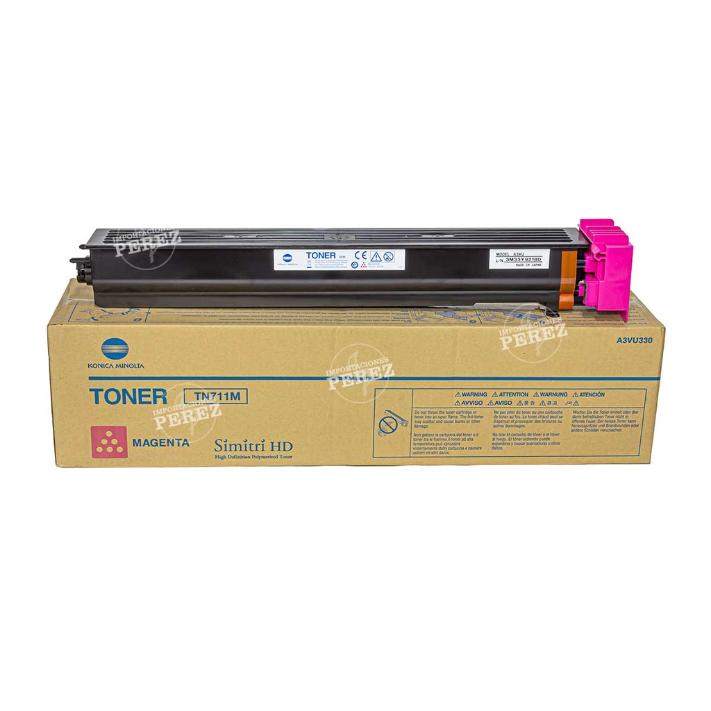 Toner Cartucho Magenta Konica Minolta [Original]  110v Tn711M 535g 