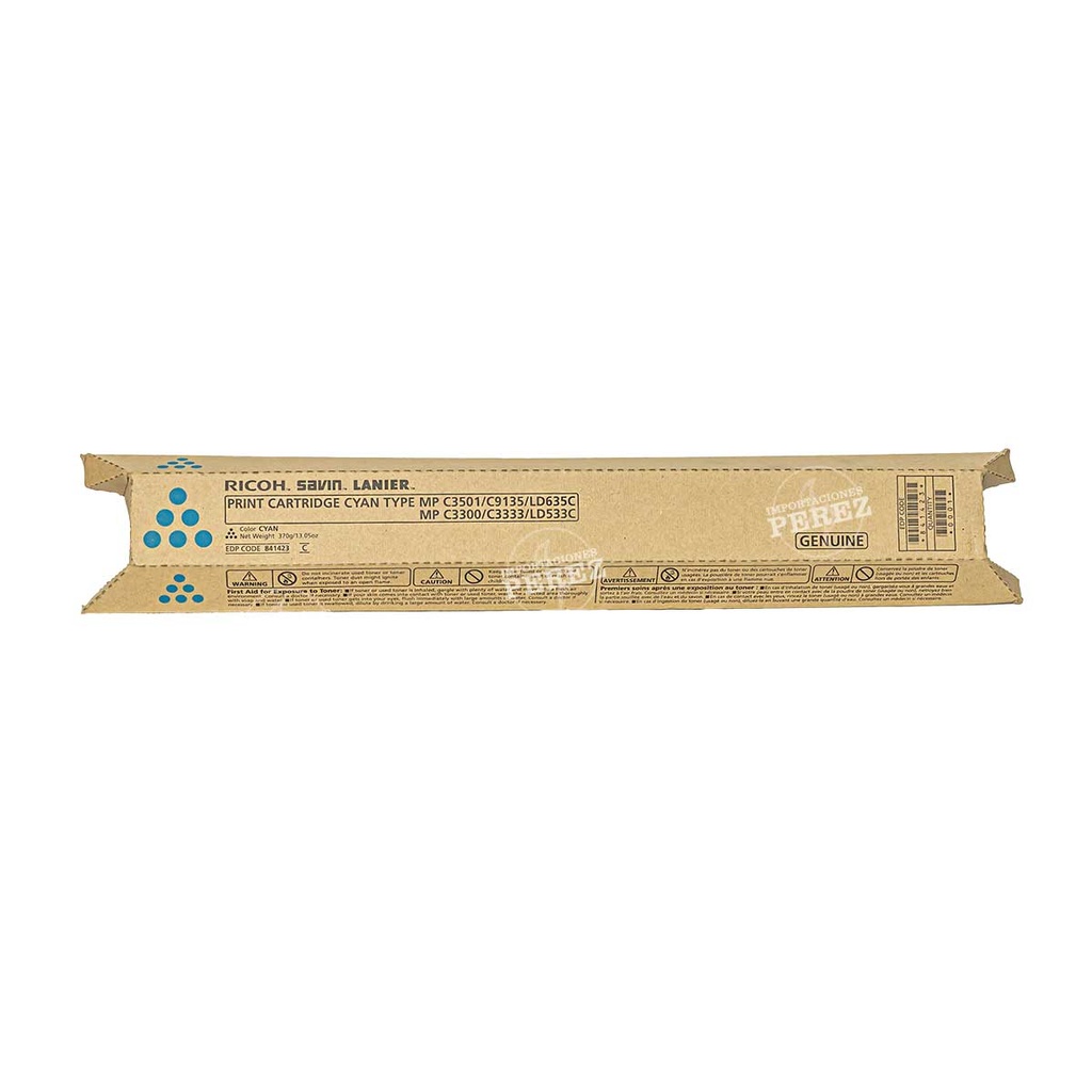 Toner Cartucho Cyan Ricoh [Ricoh]  (370g) 