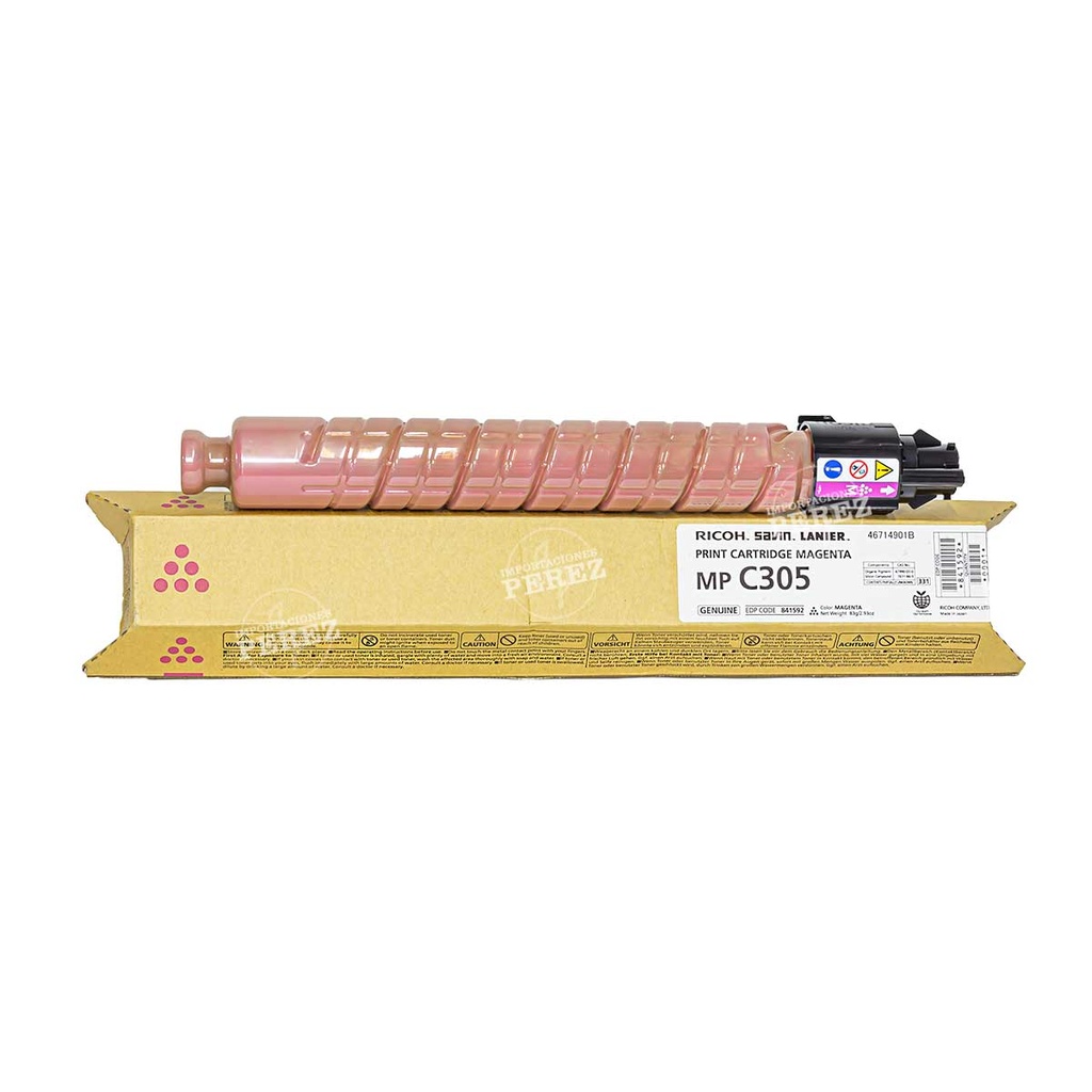 Toner Cartucho Magenta Ricoh [Ricoh]  (83g) (MpC305SP) 