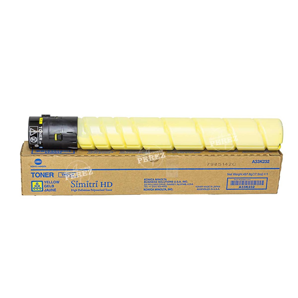 Toner Cartucho Yellow Konica Minolta [Konica Minolta]  (514g) (Tn512Y) 