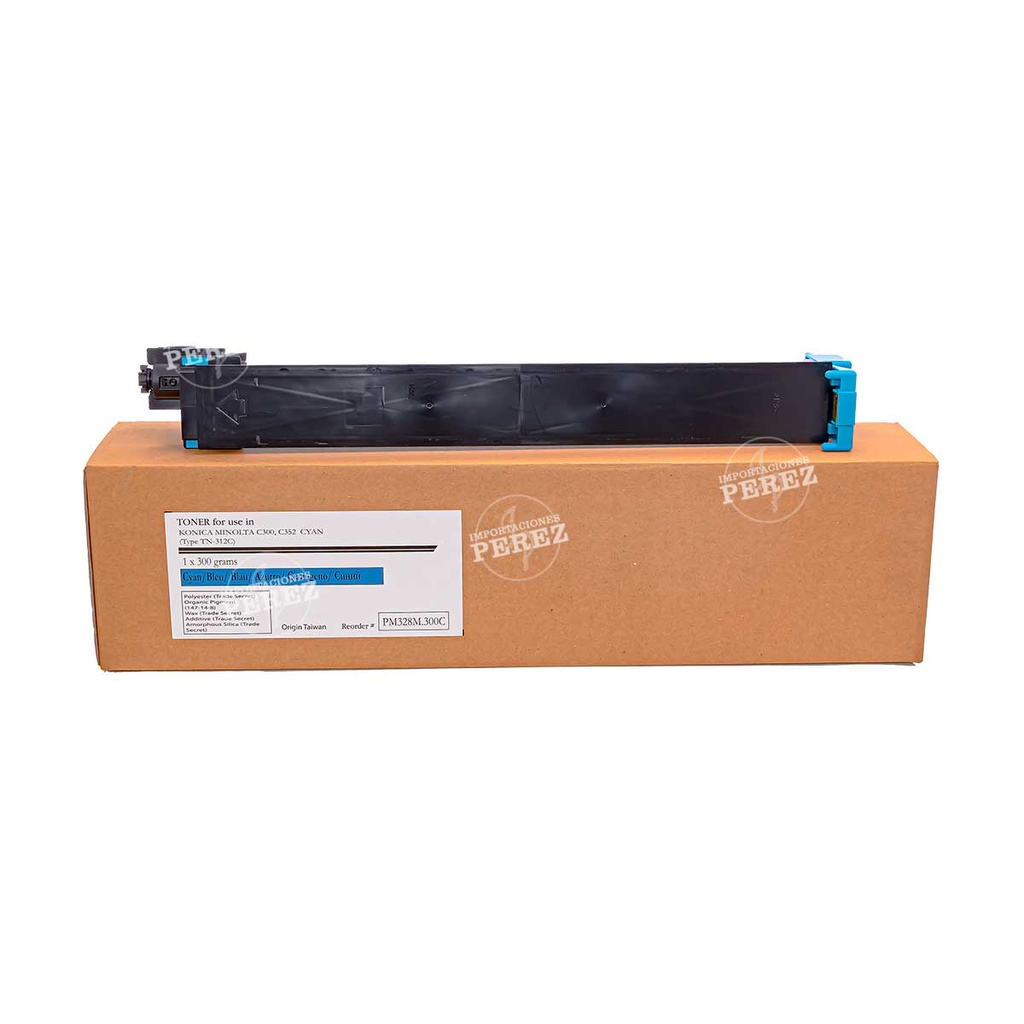 Toner Cartucho Cyan Konica Minolta [Premium] TN312C 260g 