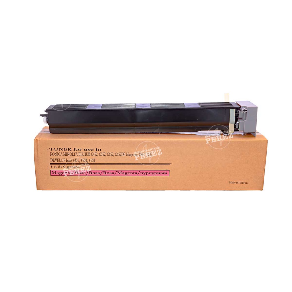 Toner Cartucho Magenta Konica Minolta [Premium] (510g) (Tn613M) 