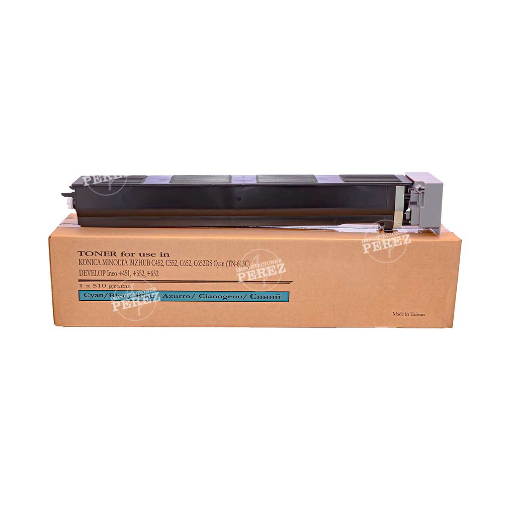 Toner Cartucho Cyan Konica Minolta [Premium] (510g) (Tn613C) 